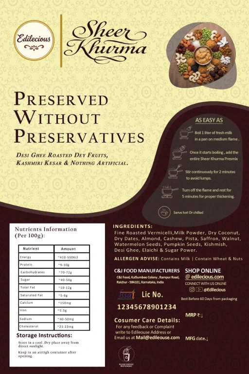 sheer khurma premix pouch